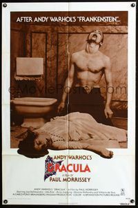 2n356 ANDY WARHOL'S DRACULA 1sh '74 Morrissey, Dracula cerca sangue di vergine... E mori di sete!!!