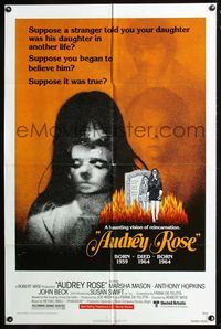 2n370 AUDREY ROSE one-sheet '77 Susan Swift, Anthony Hopkins, a haunting vision of reincarnation!