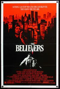2n387 BELIEVERS one-sheet movie poster '87 Martin Sheen, Robert Loggia, nothing can stop them!
