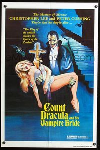 2n817 SATANIC RITES OF DRACULA 1sh 1978 great artwork of Dracula & his Vampire Bride