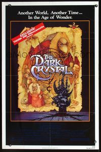 2n479 DARK CRYSTAL video one-sheet movie poster '82 Jim Henson, Frank Oz, Richard Amsel fantasy art!