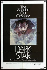 2n483 DARK STAR one-sheet movie poster '75 John Carpenter & Dan O'Bannon, the spaced out odyssey!