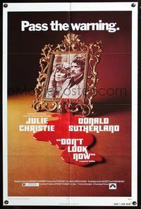 2n516 DON'T LOOK NOW one-sheet '73 directed by Nicolas Roeg, Julie Christie, Donald Sutherland