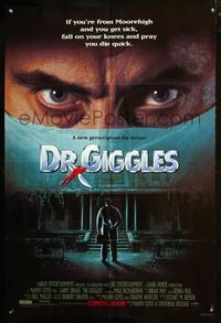 2n517 DR. GIGGLES DS advance one-sheet '92 if you get sick, fall on your knees & pray you die!
