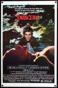 2n523 DRACULA style B one-sheet poster '79 vampire Frank Langella, Laurence Olivier, Bram Stoker