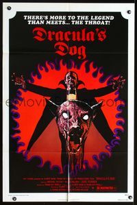 2n526 DRACULA'S DOG one-sheet '78 Albert Band, wild artwork of the Count and his vampire canine!