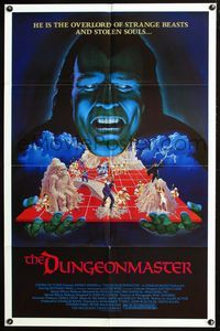 2n528 DUNGEONMASTER one-sheet '84 he is the overlord of strange beasts & stolen souls, cool artwork!