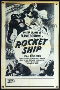 2n558 ROCKET SHIP 1sh R50, Rocket Ship, Buster Crabbe in the feature version of serial