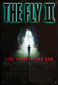 2n563 FLY II one-sheet poster '89 Eric Stoltz, Daphne Zuniga, like father, like son, horror sequel!
