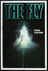 2n562 FLY one-sheet movie poster '86 David Cronenberg, Jeff Goldblum, cool sci-fi art by Mahon!
