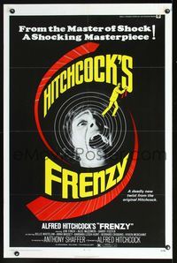2n573 FRENZY one-sheet movie poster '72 Alfred Hitchcock, Anthony Shaffer's shocking masterpiece!