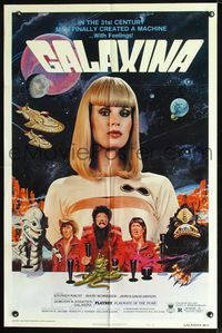 2n587 GALAXINA style B 1sh '80 giant sexy Dorothy Stratten, who is a man-made machine with feelings!