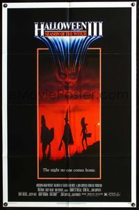 2n623 HALLOWEEN III one-sheet poster '82 Season of the Witch, horror sequel, cool horror image!
