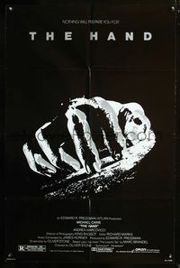 2n624 HAND one-sheet movie poster '81 Oliver Stone, nothing will prepare you for it!