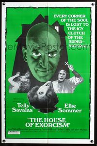 2n640 HOUSE OF EXORCISM one-sheet movie poster '74 Mario Bava, creepy Telly Savalas, Elke Sommer