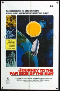 2n680 JOURNEY TO THE FAR SIDE OF THE SUN 1sheet '69 when Earth meets its duplicate in outer space!
