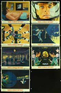 2n299 2001: A SPACE ODYSSEY 7 lobby cards '68 Stanley Kubrick, Keir Dullea, Gary Lockwell, HAL 9000!
