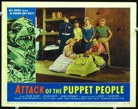 2n066 ATTACK OF THE PUPPET PEOPLE LC #6 '58 image of six tiny people with gigantic dial phone!