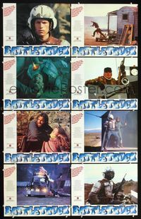 2n269 BATTLETRUCK 8 English movie lobby cards '82 Michael Beck, Annie McEnroe, James Wainwright