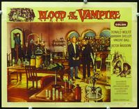 2n089 BLOOD OF THE VAMPIRE LC #2 '58 Donald Wolfit in wacky lab filled to overflowing with stuff!
