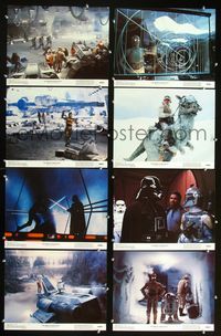 2n279 EMPIRE STRIKES BACK 8 color 11x14s '80 George Lucas, Mark Hamill, Darth Vader, C-3PO, R2-D2