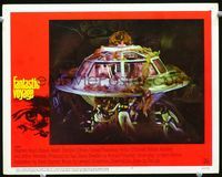 2n115 FANTASTIC VOYAGE lobby card #3 '66 wonderful close up image of cast in spaceship inside body!