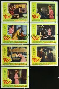 2n300 FLY 7 movie lobby cards '58 Vincent Price, Herbert Marshall, Al David Hedison, Patricia Owens