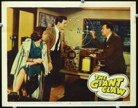 2n133 GIANT CLAW LC #8 '57 scientist Edgar Barrier explains chemistry to Jeff Morrow & Mara Corday!