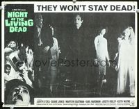 2n193 NIGHT OF THE LIVING DEAD lobby card#7 '68 George Romero, great image of male & female zombies!