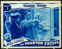 2n199 PHANTOM CREEPS Chap 3 LC '39 bearded Bela Lugosi on border, wacky image of man choking, serial