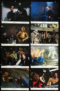 2n290 RETURN OF THE JEDI 8 color 11x14s '83 George Lucas, Mark Hamill, Harrison Ford, Darth Vader