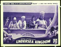 2n246 UNDERSEA KINGDOM Chap 8 LC '36 cool image of boy & scared Lois Wilde w/ William Farnum &guard!