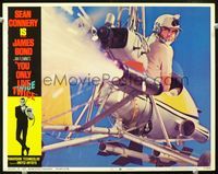 2n264 YOU ONLY LIVE TWICE LC #3 '67 great close image of Sean Connery as James Bond in gyrocopter!