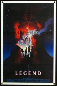 2n701 LEGEND one-sheet movie poster '86 Tom Cruise, Mia Sara, Ridley Scott, cool fantasy artwork!