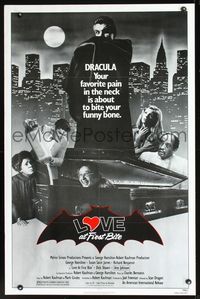 2n714 LOVE AT FIRST BITE one-sheet poster '79 wacky vampire image of George Hamilton as Dracula!