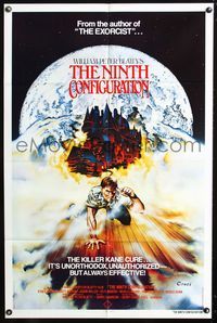 2n756 NINTH CONFIGURATION int'l one-sheet '80 William Peter Blatty, cool different artwork by Croci!