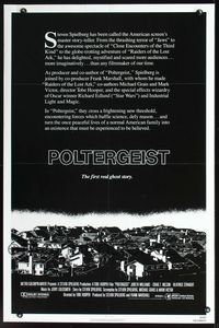2n780 POLTERGEIST int'l one-sheet movie poster '82 Tobe Hooper classic, the first real ghost story!
