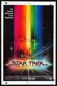 2n854 STAR TREK one-sheet movie poster '79 William Shatner, Leonard Nimoy, great Bob Peak art!
