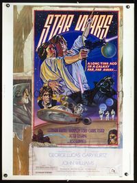 2o275 STAR WARS style D 30x40 1978 George Lucas, great circus poster style art by Struzan & White!