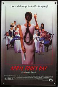 2o795 APRIL FOOLS DAY one-sheet movie poster '86 wacky horror comedy!