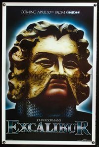 2o836 EXCALIBUR teaser one-sheet movie poster '81 John Boorman, Nigel Terry, Nicholas Clay