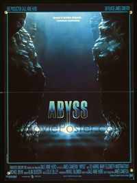2o336 ABYSS French 15x21 '89 James Cameron, cool underwater artwork by Zuran!