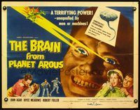 2o013 BRAIN FROM PLANET AROUS 1/2sh '57 diabolical power made him most feared man in the universe!