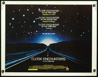 2o016 CLOSE ENCOUNTERS OF THE THIRD KIND half-sheet poster '77 Steven Spielberg sci-fi classic!