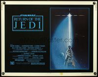 2o062 RETURN OF THE JEDI 1/2sh '83 George Lucas classic, classic art of hands holding light saber!