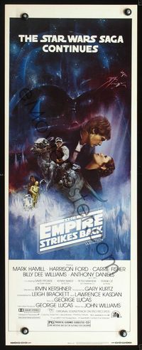2o139 EMPIRE STRIKES BACK insert '80 George Lucas, Gone with the Wind parody art by Roger Kastel!