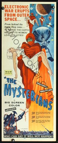 2o195 MYSTERIANS insert '59 Ishiro Honda, they're abducting Earth's women & leveling its cities!