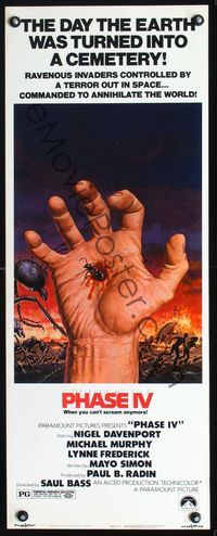 2o213 PHASE IV insert '74 art of ant crawling out of hand by Gil Cohen, directed by Saul Bass!