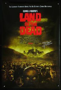 2o866 LAND OF THE DEAD DS advance one-sheet movie poster '05 George Romero, zombies!