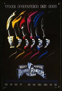 2o881 MIGHTY MORPHIN POWER RANGERS DS style A advance 1sheet '95 Bandai, giant robots vs. monsters!